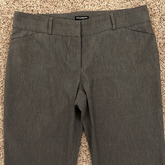 Ciello Couture Los Angeles Gray Flared Made In USA Dress Pants Size 10 - Picture 2 of 8
